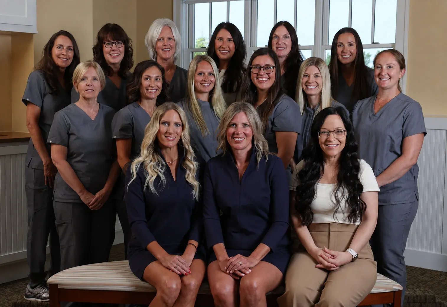 The doctors, hygienists, assistants, and support team of Grandville Dental Health Center